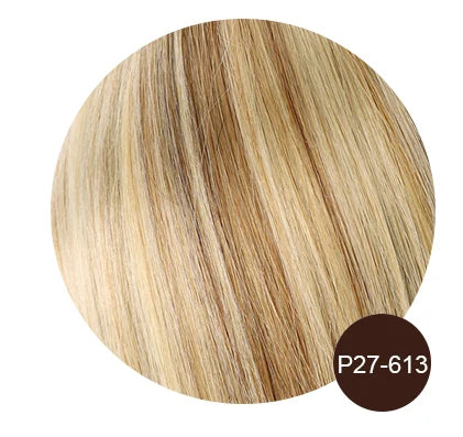 Natural Blonde I-Tip Human Hair Extensions – 50 Strands Keratin Fusion