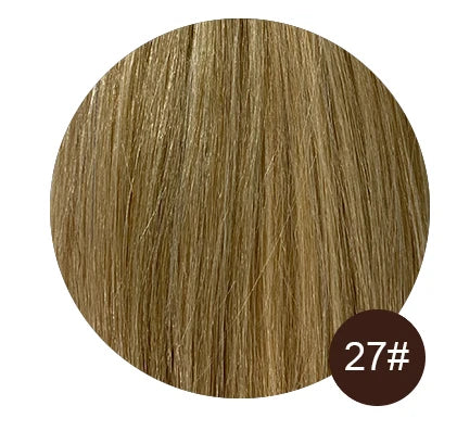 Natural Blonde I-Tip Human Hair Extensions – 50 Strands Keratin Fusion