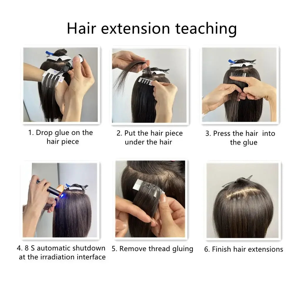 V-Light Hair Extension Tool & Glue Kit for Seamless Wig Installation