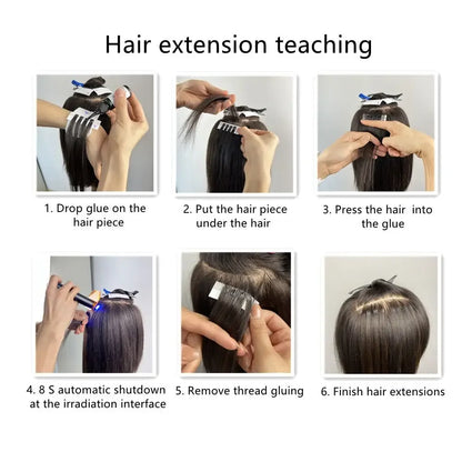 V-Light Hair Extension Tool & Glue Kit for Seamless Wig Installation