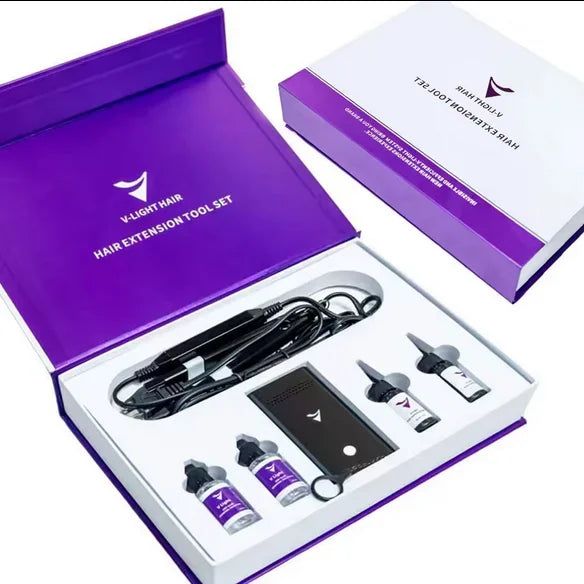 V-Light Hair Extension Tool & Glue Kit for Seamless Wig Installation