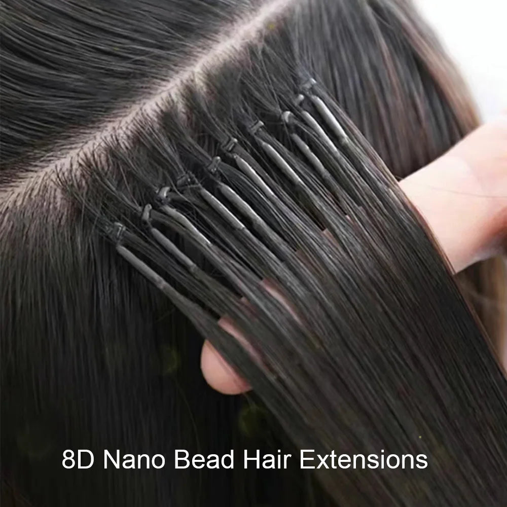 Nano 8D Micro Bead Human Hair Extensions