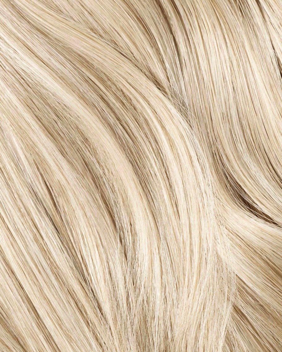 Natural Blonde I-Tip Human Hair Extensions – 50 Strands Keratin Fusion