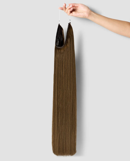 Wire Human Hair Extensions Clip-In Wefts