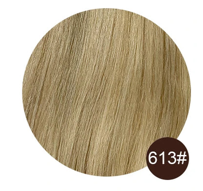 Natural Blonde I-Tip Human Hair Extensions – 50 Strands Keratin Fusion
