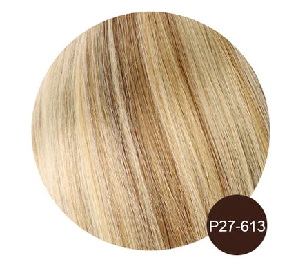 Natural Blonde I-Tip Human Hair Extensions – 50 Strands Keratin Fusion