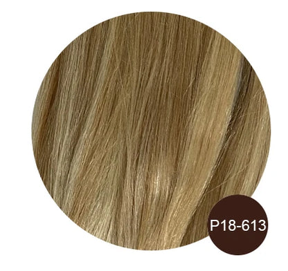 Natural Blonde I-Tip Human Hair Extensions – 50 Strands Keratin Fusion