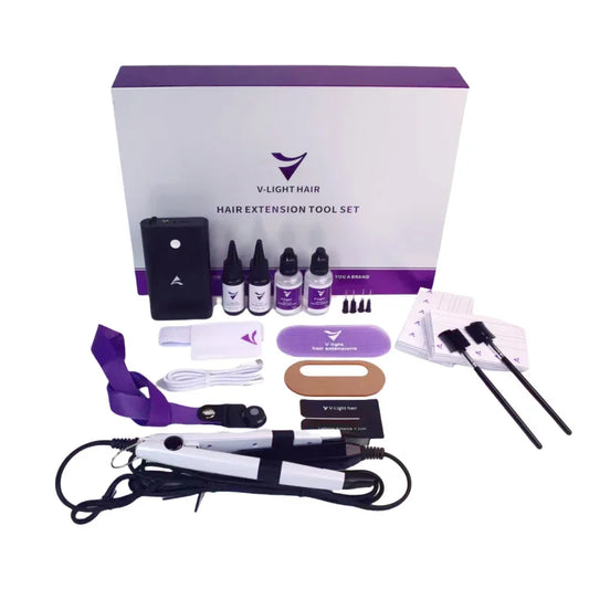 V-Light Hair Extension Tool & Glue Kit for Seamless Wig Installation